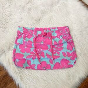 Vintage Y2K pink hibiscus mini skirt 💗 by Roxy